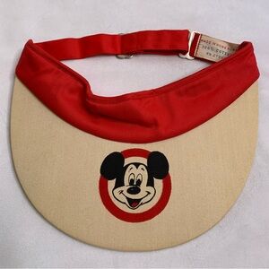 Vintage Disney Mickey Mouse hat visor 70’s 80’s Retro WDW souvenir